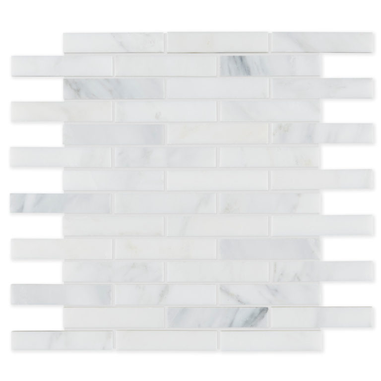 Alsace Honed Marble Brick Mosaic