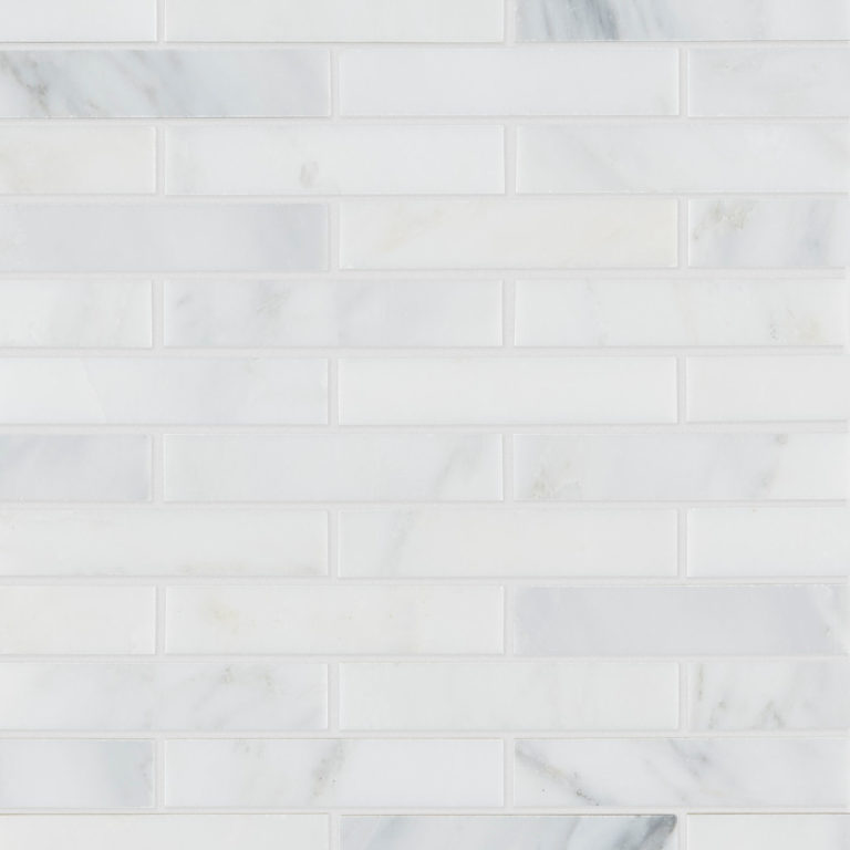 Alsace Honed Marble Brick Mosaic