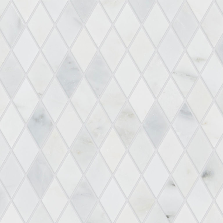 Alsace Honed Marble Diamond Mosaic