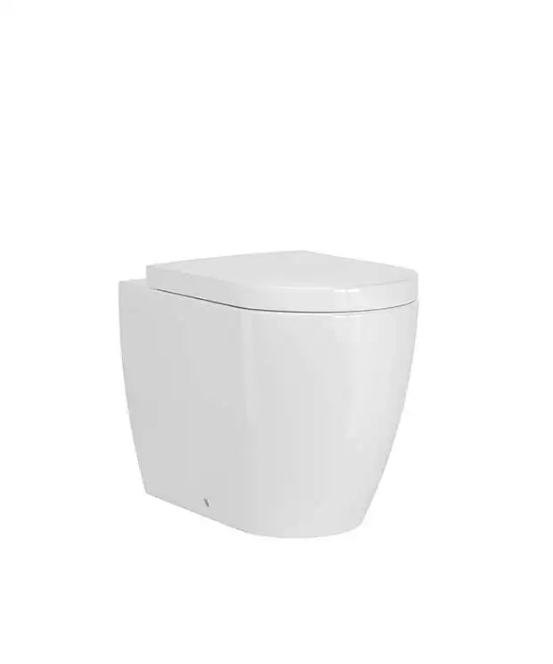 Davoli Back To Wall Pan & Wrap Seat - White